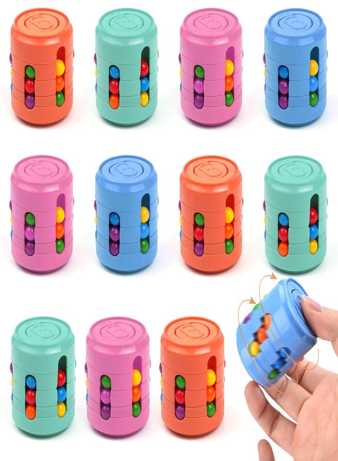 KatchOn, Rotating Fidget Toys - Pack of 12 | Magic Bean Puzzle Cube and Fidget Spinners for Kids, Adults | Fidget Toys Bulk, Classroom Prizes,Goodie Bag Stuffers, Birthday Party Favors for Kids 8-12 - Image 1